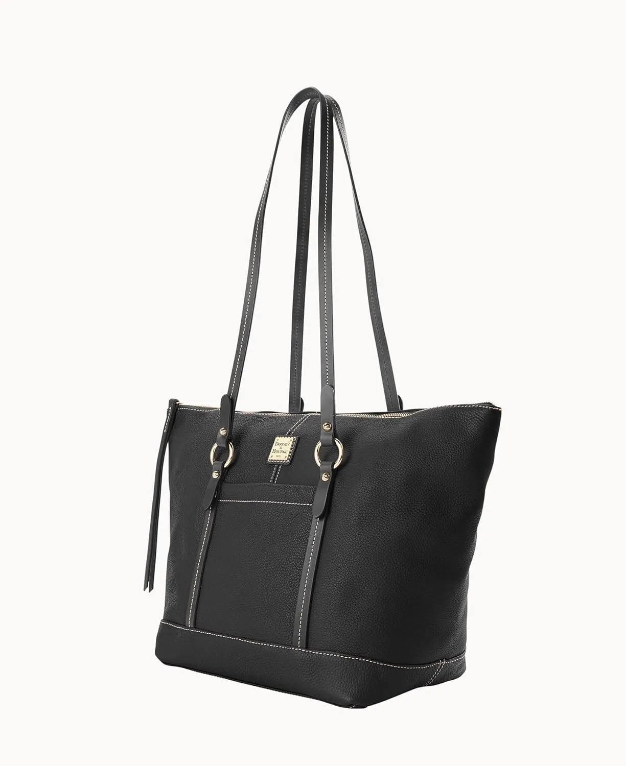 Dooney & Bourke Handbags for Women, Pebble Grain Leather Tote Bag with Zipper & Compartments