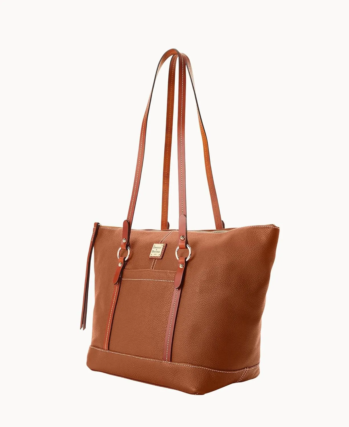 Dooney & Bourke Handbags for Women, Pebble Grain Leather Tote Bag with Zipper & Compartments