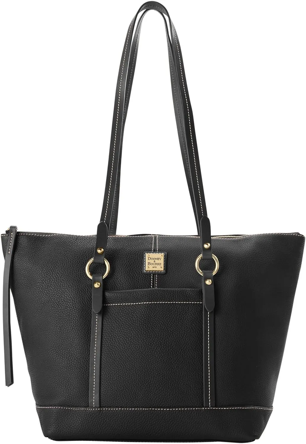 Dooney & Bourke Handbags for Women, Pebble Grain Leather Tote Bag with Zipper & Compartments