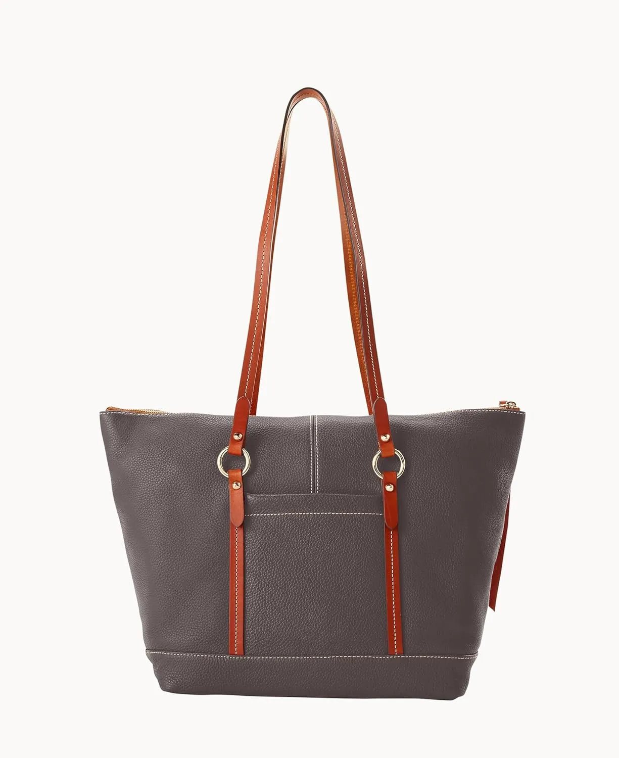 Dooney & Bourke Handbags for Women, Pebble Grain Leather Tote Bag with Zipper & Compartments