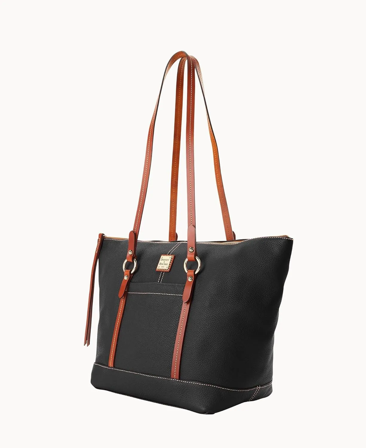 Dooney & Bourke Handbags for Women, Pebble Grain Leather Tote Bag with Zipper & Compartments