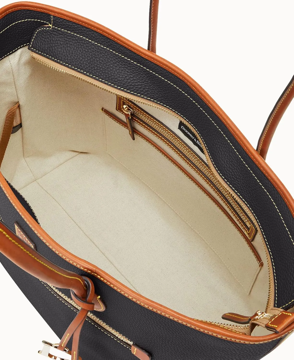 Dooney & Bourke Large Tote Bags for Women, Large Leather Tote Bag with Zipper Pockets and Long Shoulder Straps