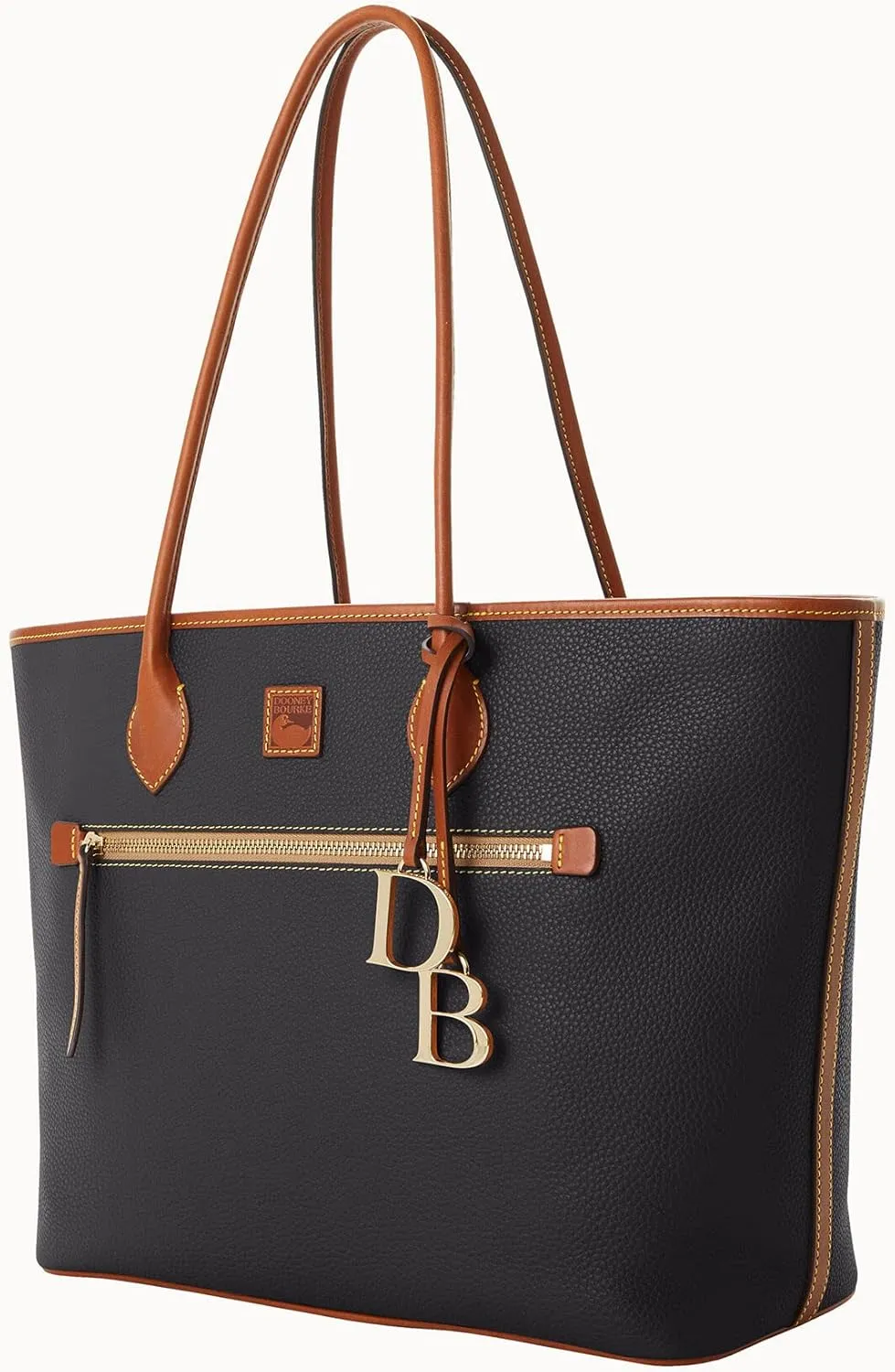Dooney & Bourke Large Tote Bags for Women, Large Leather Tote Bag with Zipper Pockets and Long Shoulder Straps