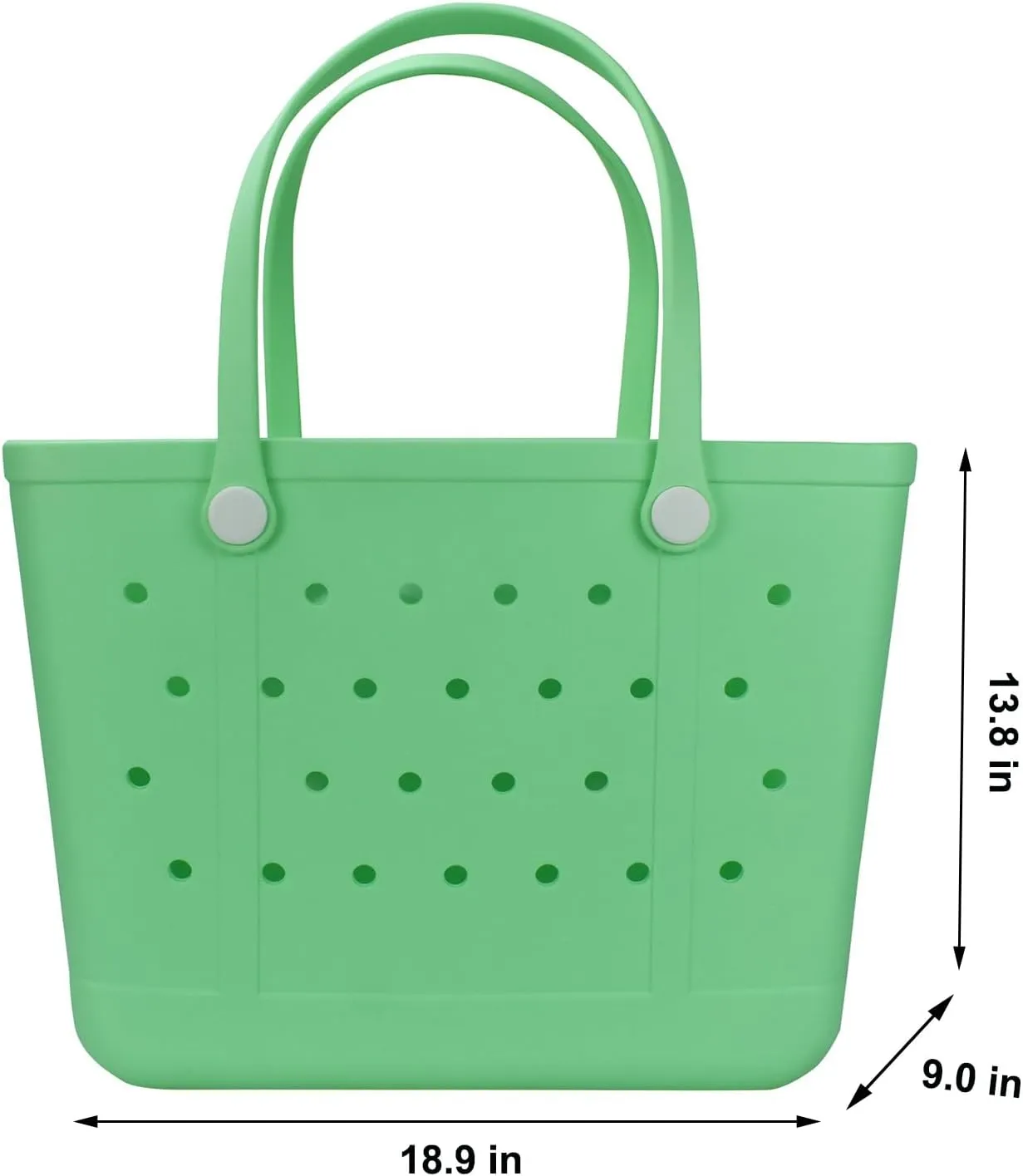 Extra Large Rubber Tote Bag Beach Bag, Washable Durable Open Beach Tote Bag, Travel Totes Bag for Pool Boat Sports