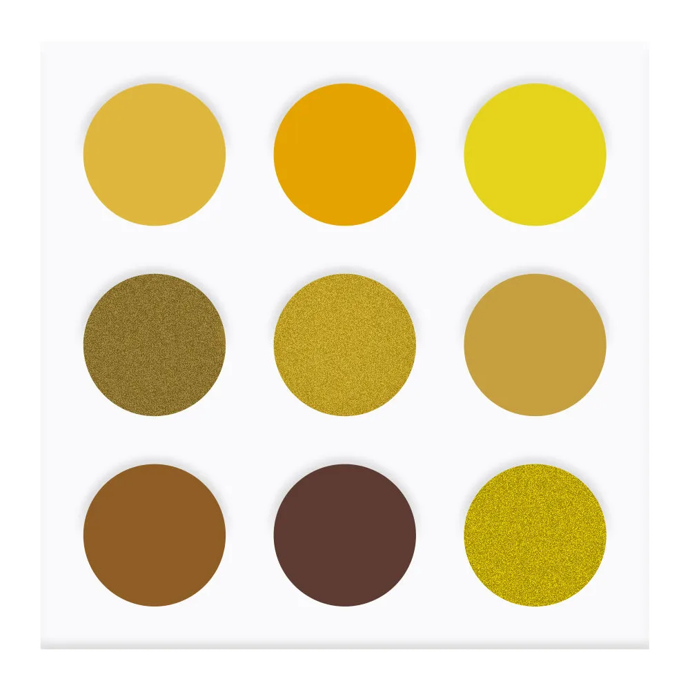 EYECONIQ 9pc eyeshadow palette 20.0g YELLOW