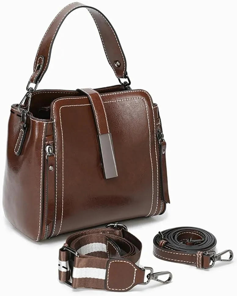 Fashion Handbag Messenger Bag for Women 2025 Retro Shoulder Purse PU Leather Tote Bag Hobo Purse Commuter Handbags Satchels