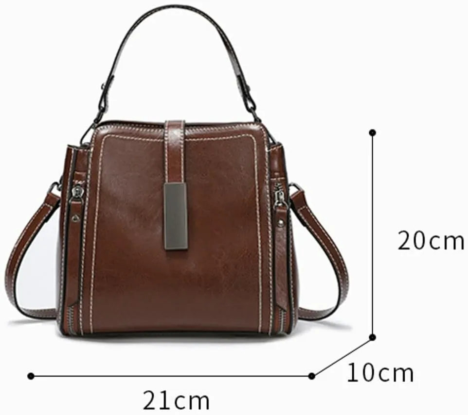 Fashion Handbag Messenger Bag for Women 2025 Retro Shoulder Purse PU Leather Tote Bag Hobo Purse Commuter Handbags Satchels