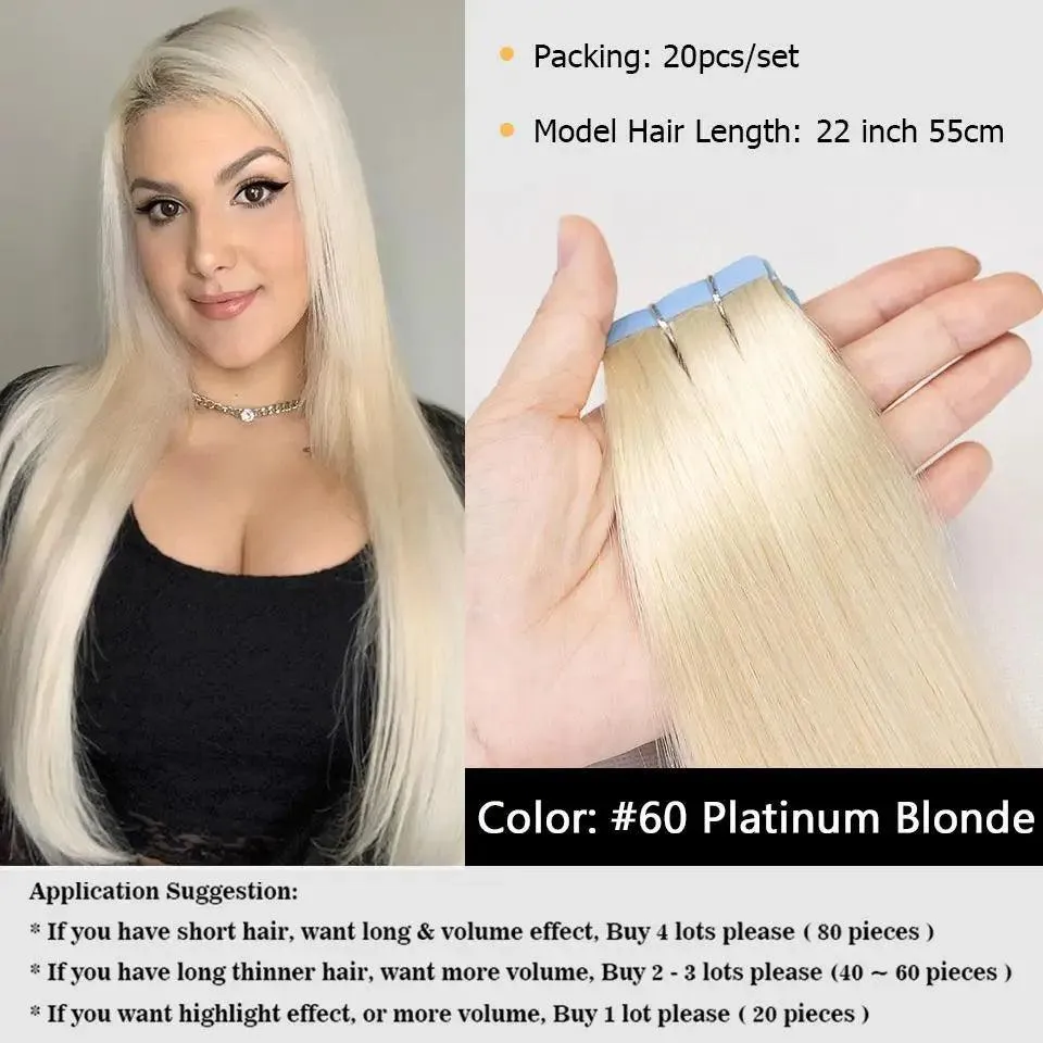Fine Hair Transformation: Seamless Skin Weft Tape Extensions for Natural Look