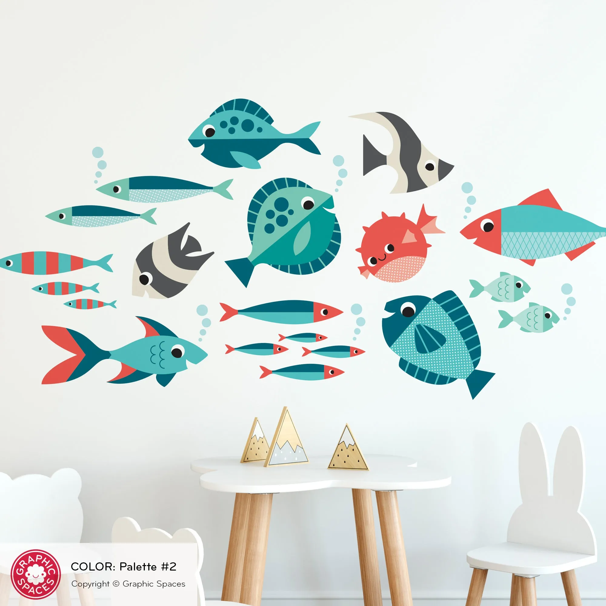 Fish Fabric Wall Decals