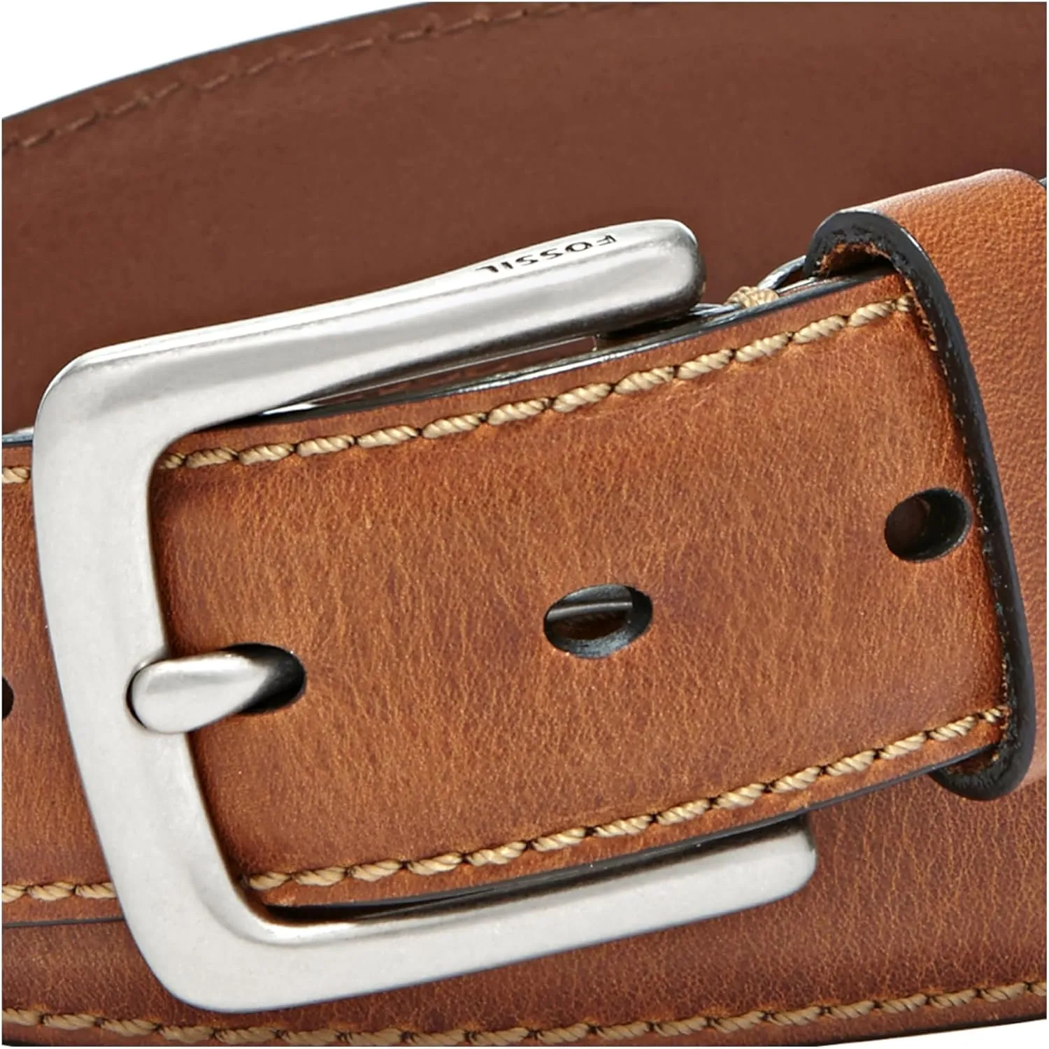 Fossil Men's Brown Leather Belt