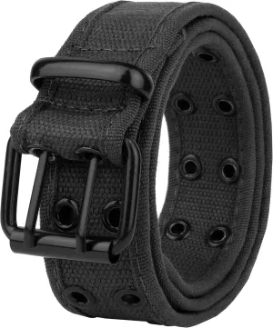 Gelante Canvas Double Grommet Hole Belt 12 Colors