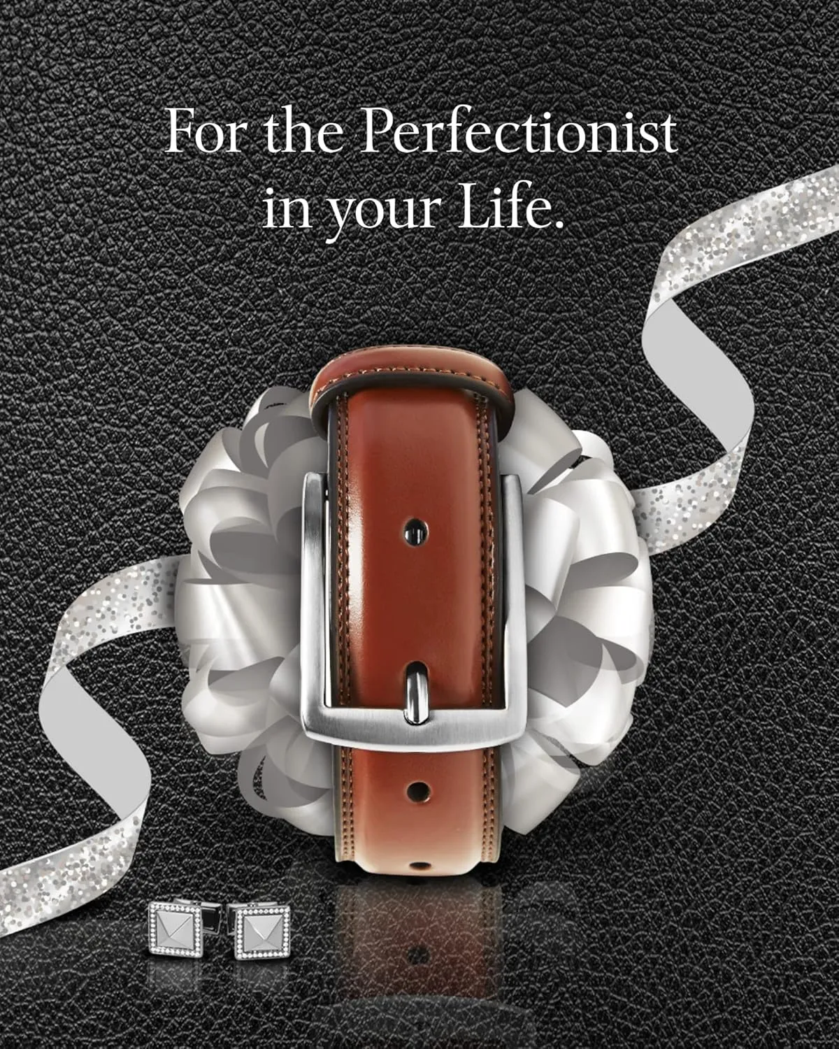Genuine Leather Dress Belts For Men - Mens Belt For Suits, Jeans, Uniform With Single Prong Buckle - Designed in the USA