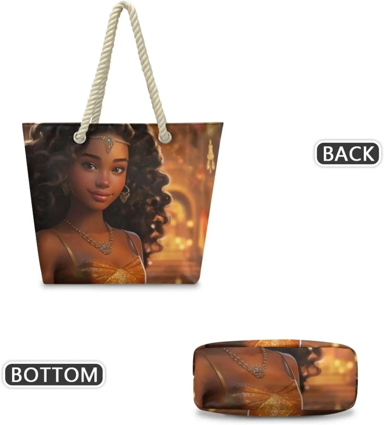 Hemp Rope Tote Bag with Zipper Beach Totes Bags for Women Beach Supplies,Bolso De Playa Para Mujer, Unique Gifts