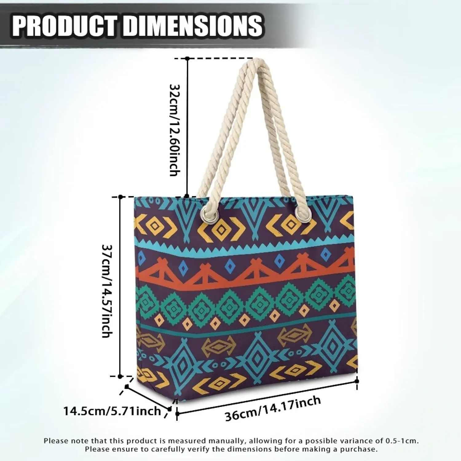 Hemp Rope Tote Bag with Zipper Beach Totes Bags for Women Beach Supplies,Bolso De Playa Para Mujer, Unique Gifts