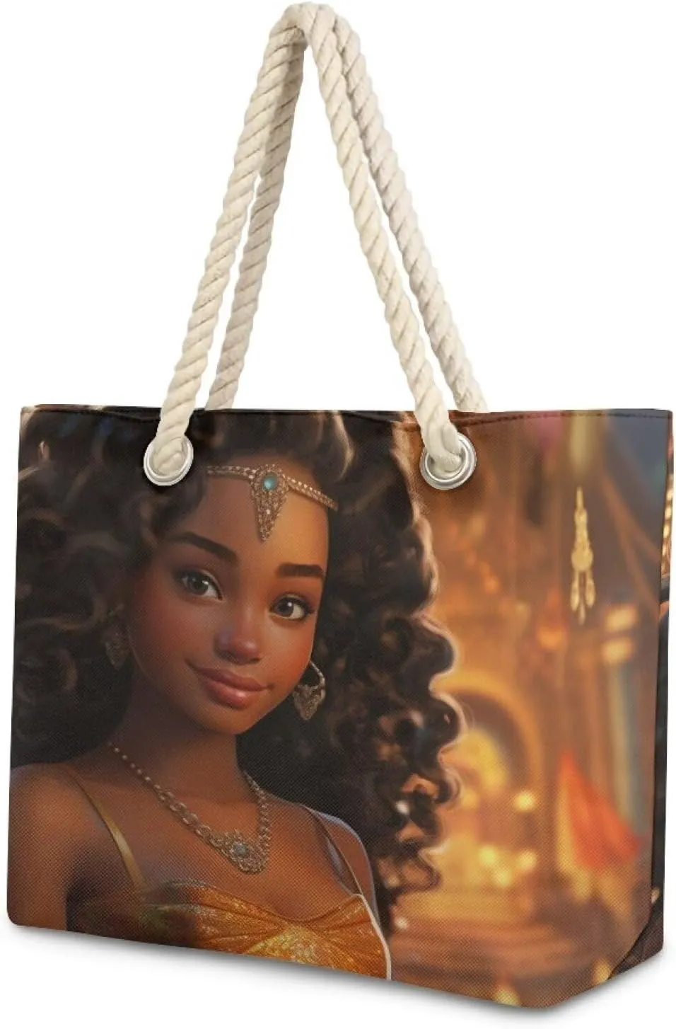 Hemp Rope Tote Bag with Zipper Beach Totes Bags for Women Beach Supplies,Bolso De Playa Para Mujer, Unique Gifts