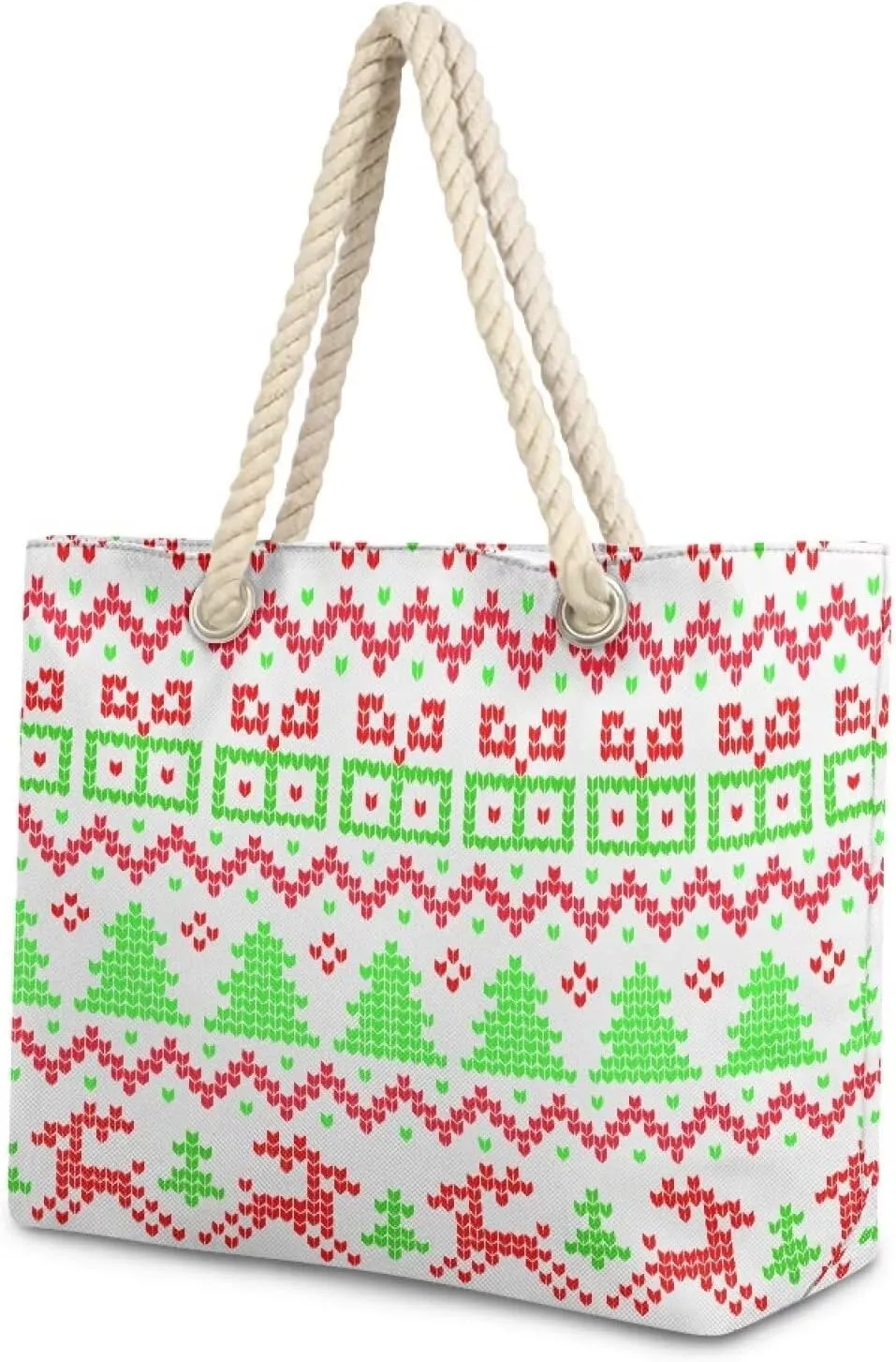 Hemp Rope Tote Bag with Zipper Beach Totes Bags for Women Beach Supplies,Bolso De Playa Para Mujer, Unique Gifts