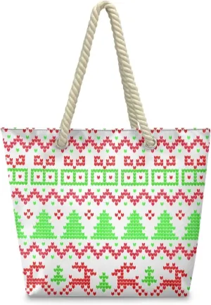 Hemp Rope Tote Bag with Zipper Beach Totes Bags for Women Beach Supplies,Bolso De Playa Para Mujer, Unique Gifts