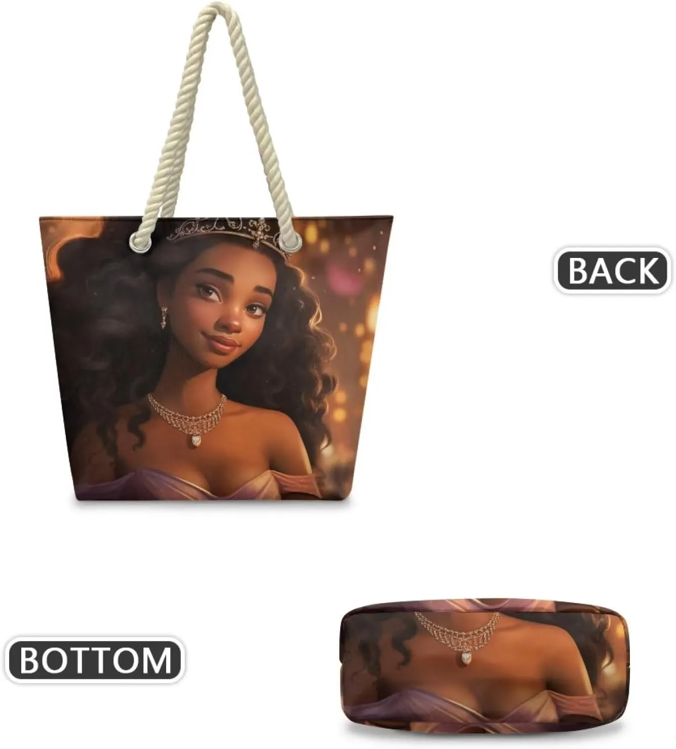 Hemp Rope Tote Bag with Zipper Beach Totes Bags for Women Beach Supplies,Bolso De Playa Para Mujer, Unique Gifts