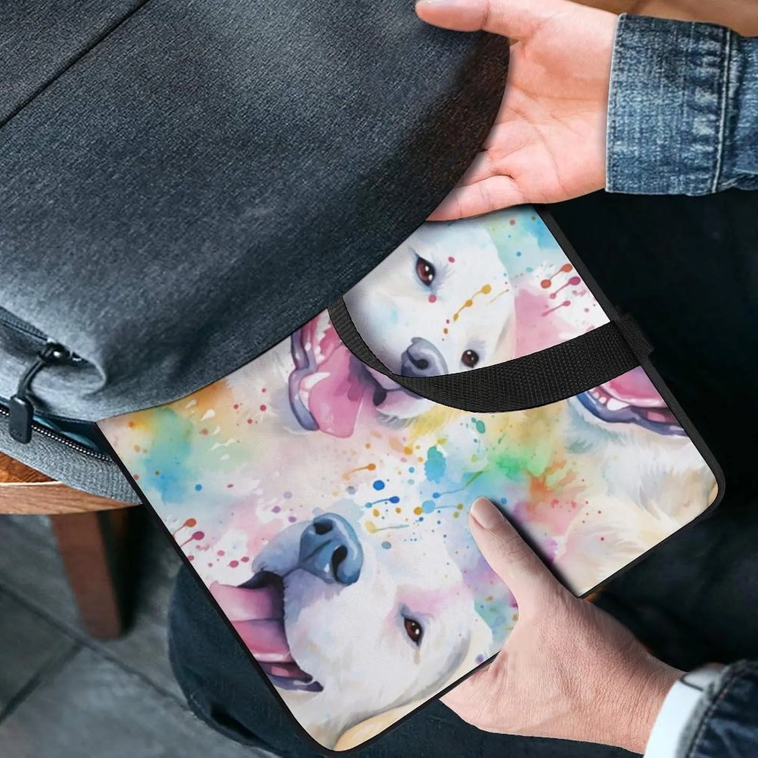 Illustration Maize Pattern Laptop Sleeve Laptop Carrying Case Compatible Laptop Protective Bag with Handles