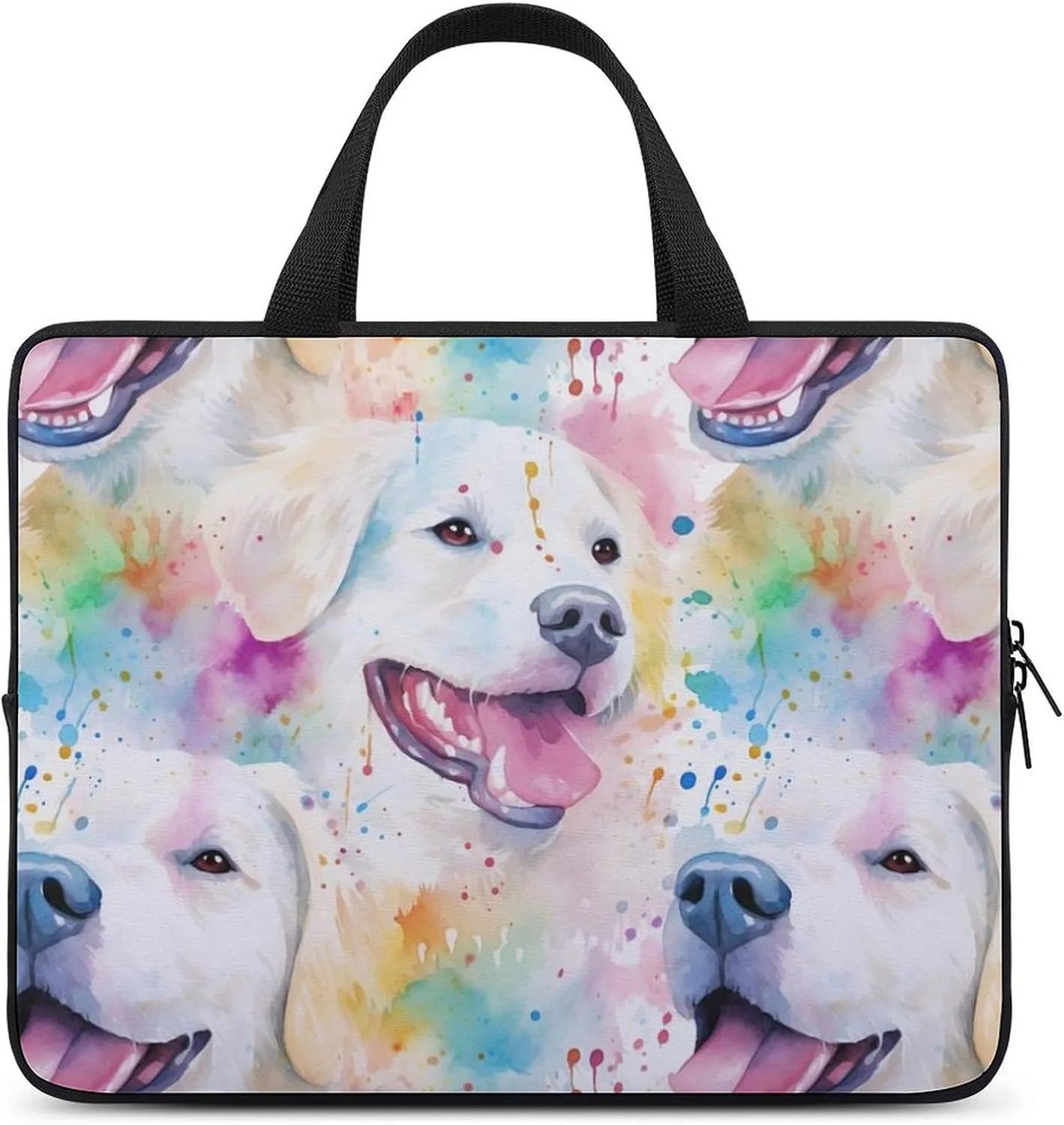 Illustration Maize Pattern Laptop Sleeve Laptop Carrying Case Compatible Laptop Protective Bag with Handles