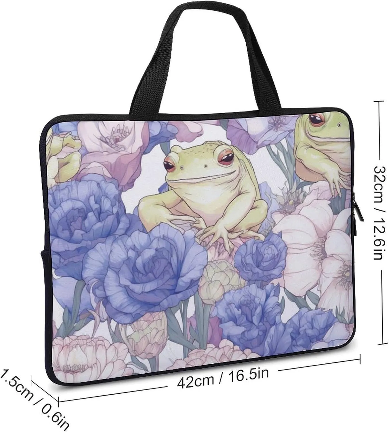 Illustration Maize Pattern Laptop Sleeve Laptop Carrying Case Compatible Laptop Protective Bag with Handles