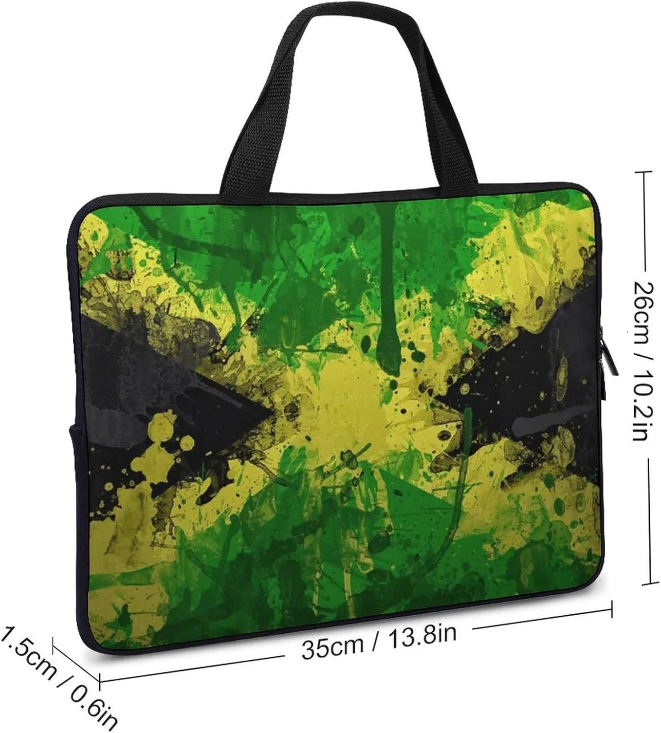 Jamaica Flags Laptop Sleeve Laptop Carrying Case Compatible Laptop Protective Bag with Handles