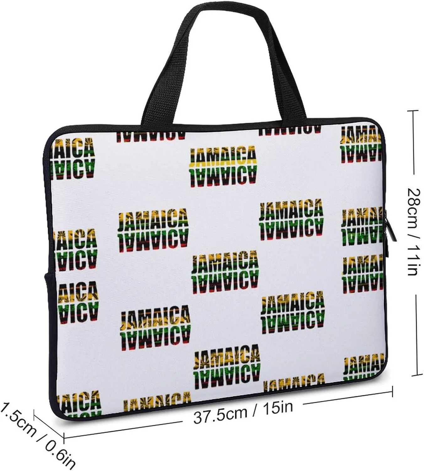 Jamaica Flags Laptop Sleeve Laptop Carrying Case Compatible Laptop Protective Bag with Handles