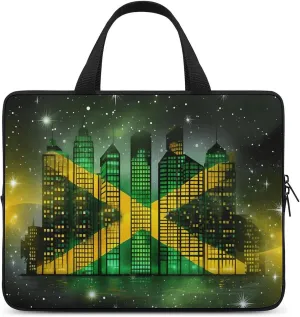 Jamaica Flags Laptop Sleeve Laptop Carrying Case Compatible Laptop Protective Bag with Handles