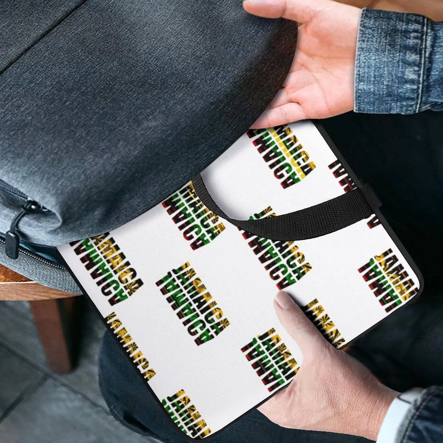 Jamaica Flags Laptop Sleeve Laptop Carrying Case Compatible Laptop Protective Bag with Handles