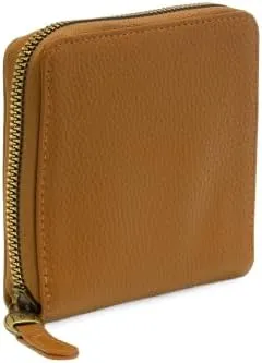 Joy Susan Women's Fashion Wallet Palmer Square Zip Around Wallet Hand Bag - Saddle