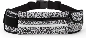 Jueachy Running Belts for Women Waterproof Fanny Pack Running Waist Pouch Phone holder Adjustable Sports Money Belt with Headphone Port