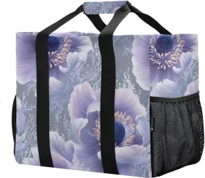 JUNZAN Aesthetic Utility Bags And Totes Foldable Beach Tote Water Resistant Reusable Shopping Bags with Handles Cars Tote Bag