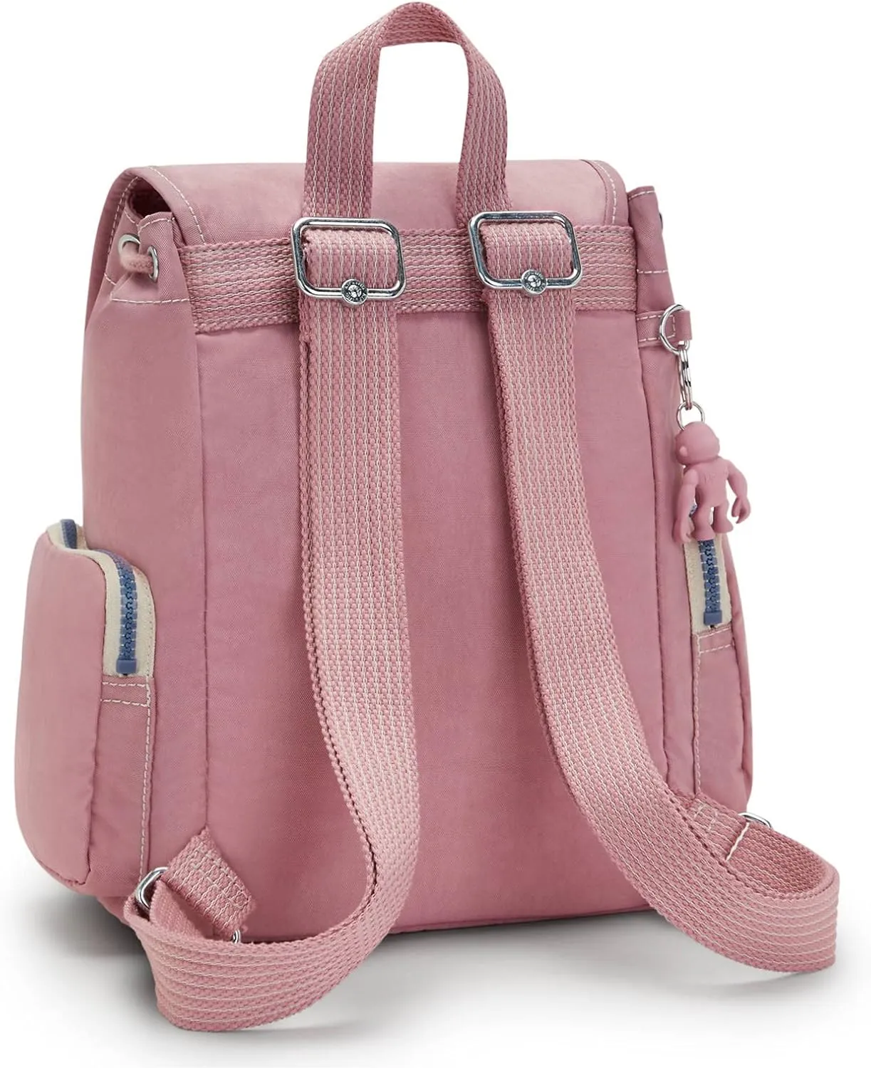 Kipling Women's Ebba Small Backpack, Dual Carry Handles, Monkey Keychain, Nylon Large Bag