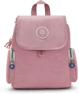 Kipling Women's Ebba Small Backpack, Dual Carry Handles, Monkey Keychain, Nylon Large Bag