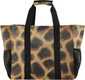 KLL Beach Bag with Handles Collapsable With Compartments Carry Tote