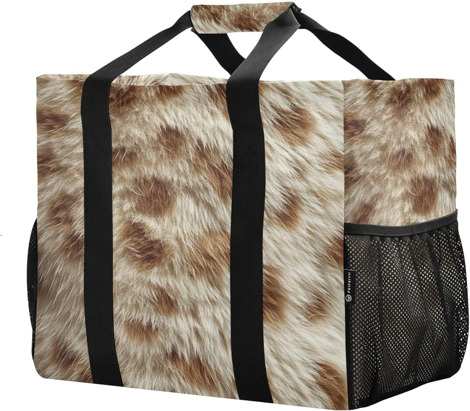 KLL Beach Bag with Handles Collapsable With Compartments Carry Tote