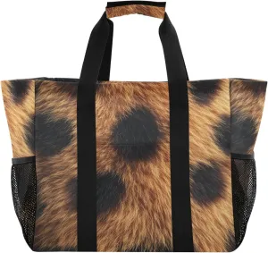 KLL Beach Bag with Handles Collapsable With Compartments Carry Tote