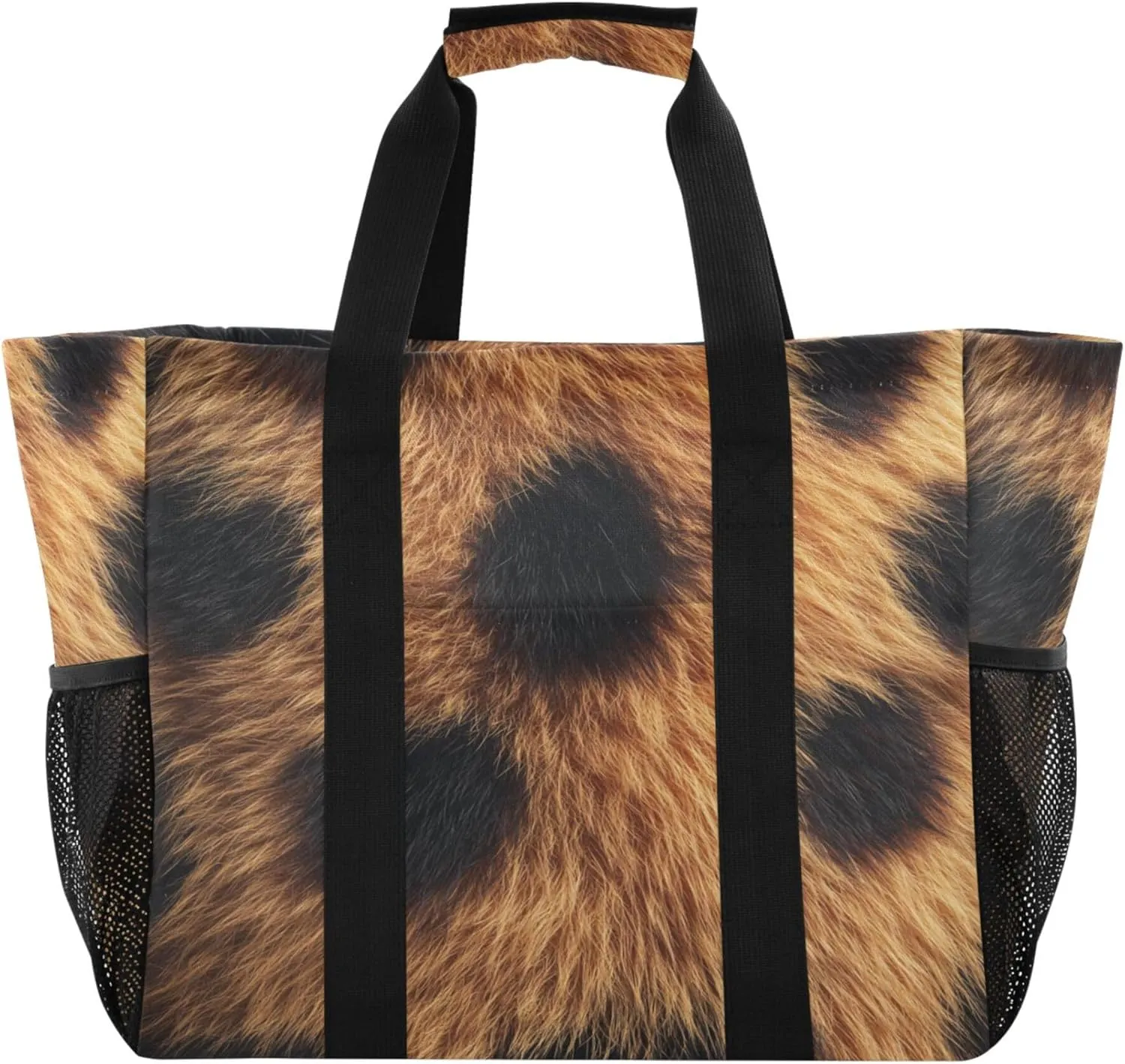 KLL Beach Bag with Handles Collapsable With Compartments Carry Tote