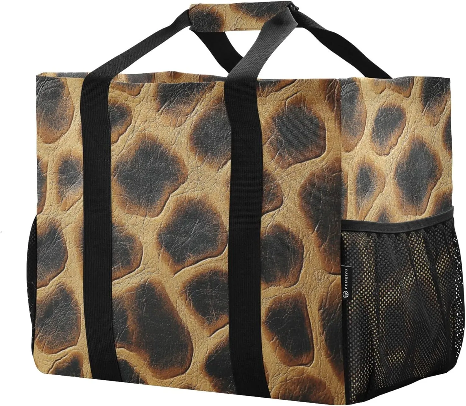 KLL Beach Bag with Handles Collapsable With Compartments Carry Tote