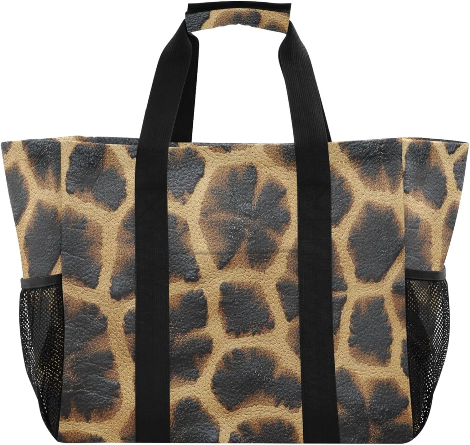 KLL Beach Bag with Handles Collapsable With Compartments Carry Tote