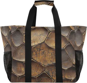 KLL Beach Bag with Handles Collapsable With Compartments Carry Tote