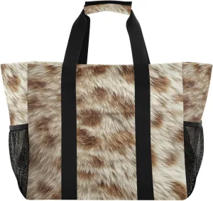 KLL Beach Bag with Handles Collapsable With Compartments Carry Tote