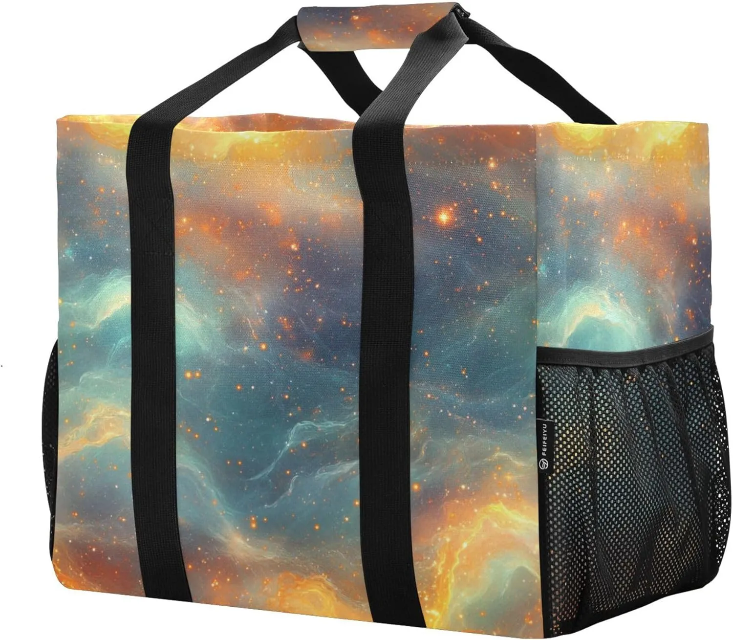 KLL Beach Tote Bag with Handles Foldable Sandproof Laundry Bag Travel
