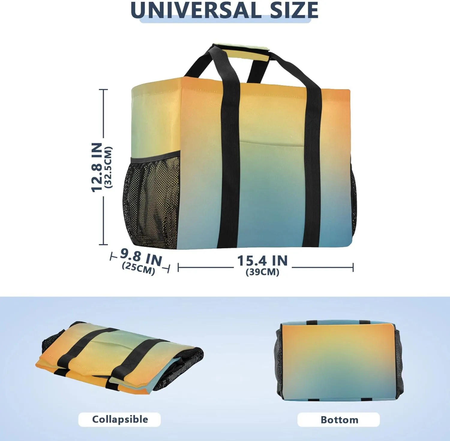 KLL Large Beach Bag with Handles Foldable Waterproof Laundry Bag