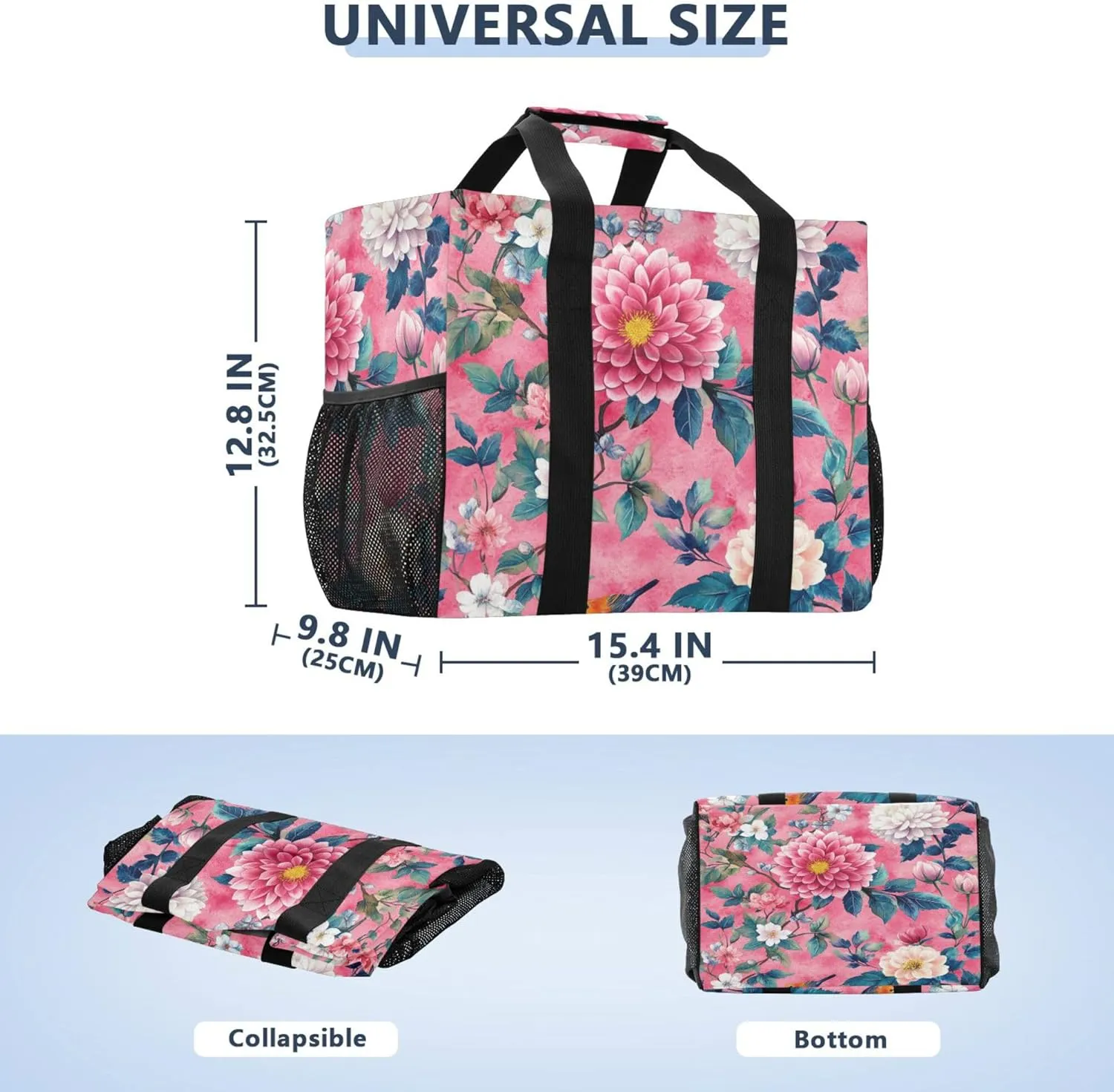 KLL Large Beach Bag with Handles Foldable Waterproof Laundry Bag