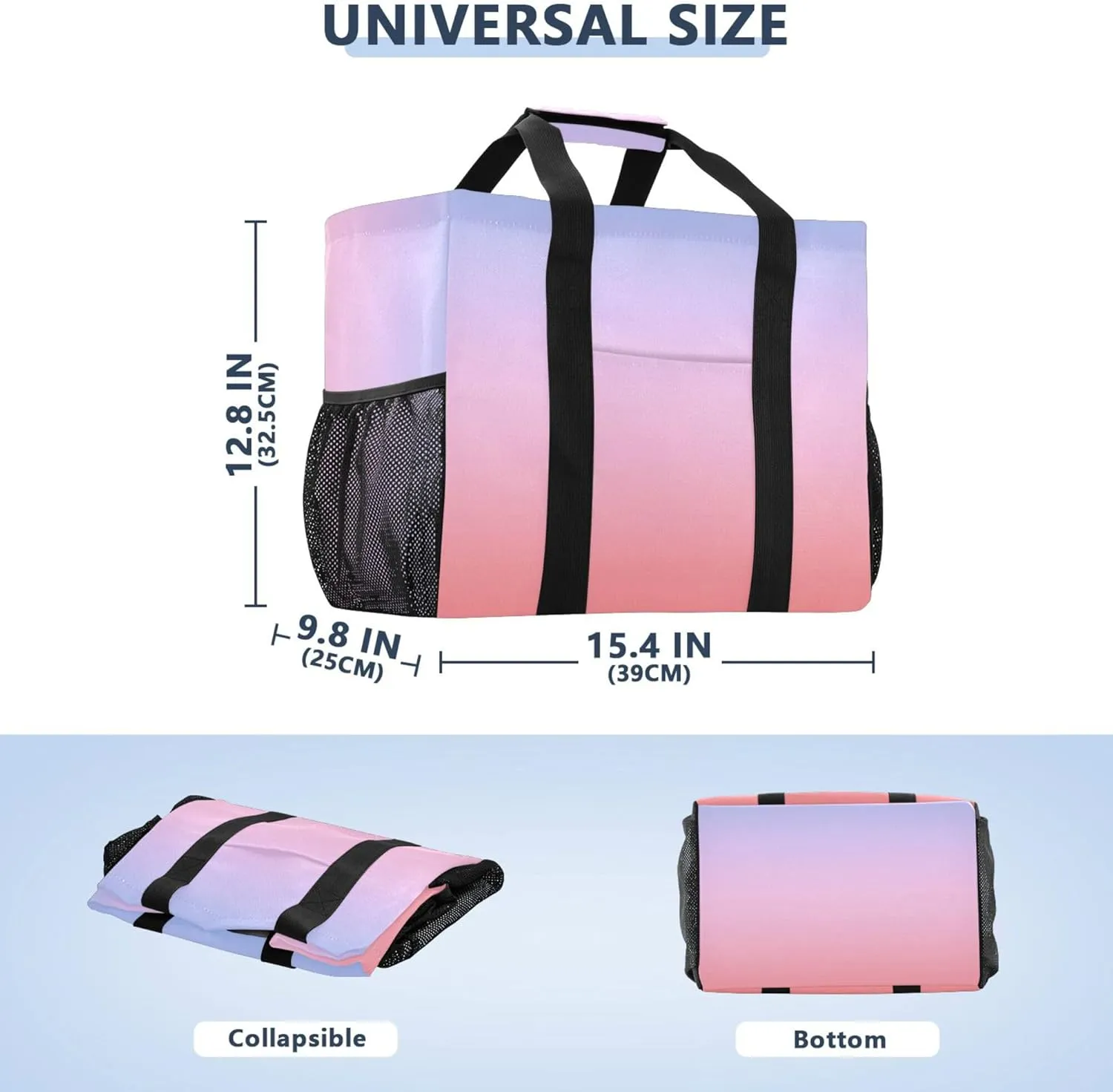KLL Large Beach Bag with Handles Foldable Waterproof Laundry Bag
