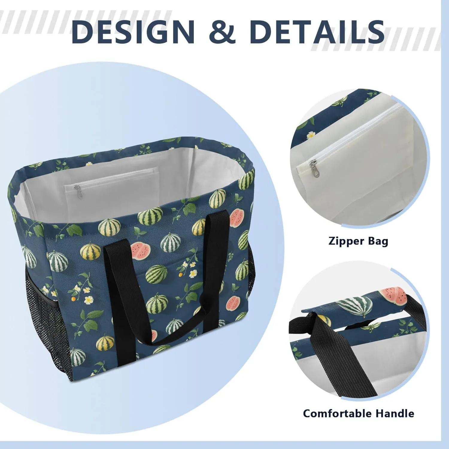KLL Utility Bag with Handles Foldable Waterproof Cars Tote Bag