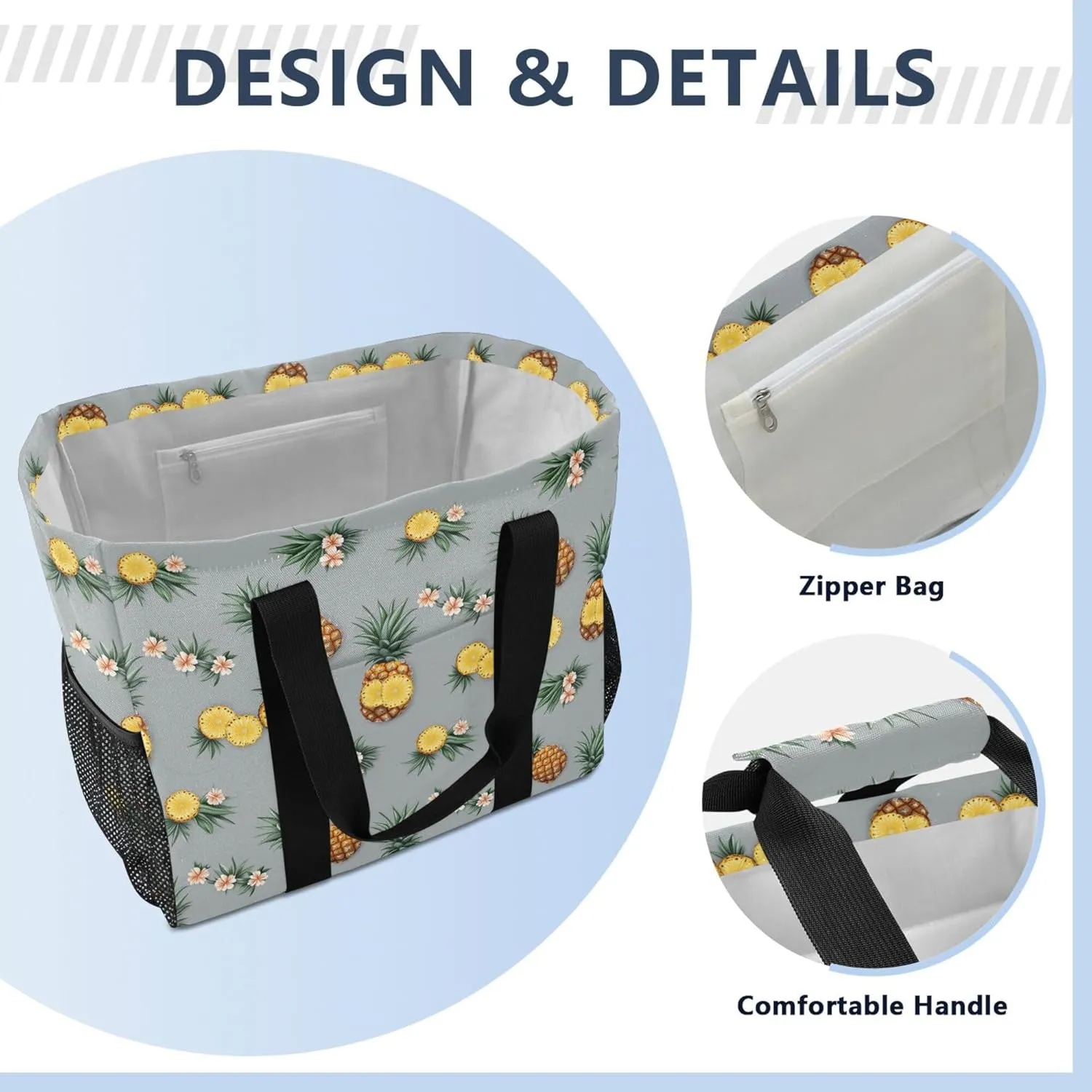 KLL Utility Bag with Handles Foldable Waterproof Cars Tote Bag