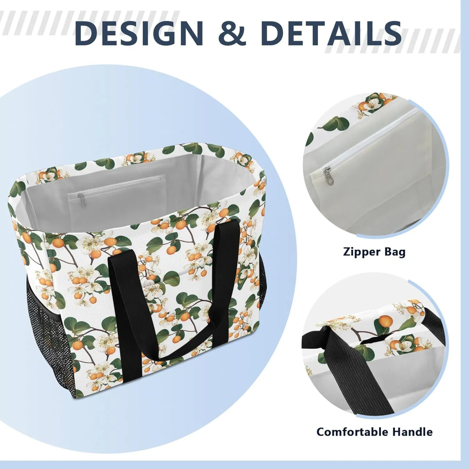 KLL Utility Bag with Handles Foldable Waterproof Cars Tote Bag