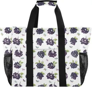 KLL Utility Tote Bags For Women with Handles Collapsable With Pockets Shopping Bags Reusable